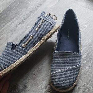 Striped loafers